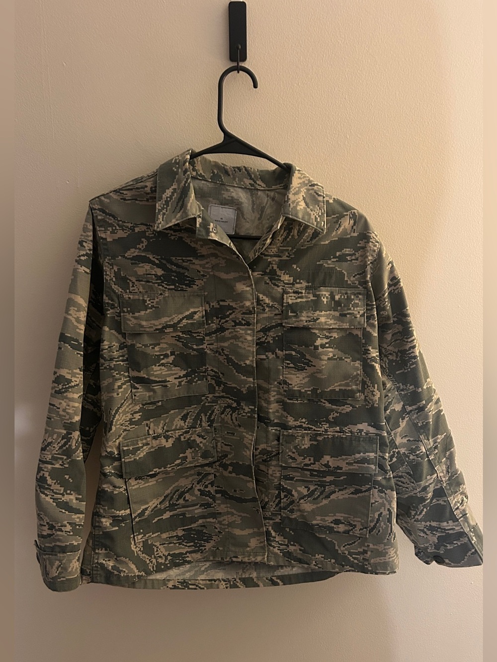 Military Camo Combat Utility Jacket Uniform Top Size 4S Kids Halloween Costume